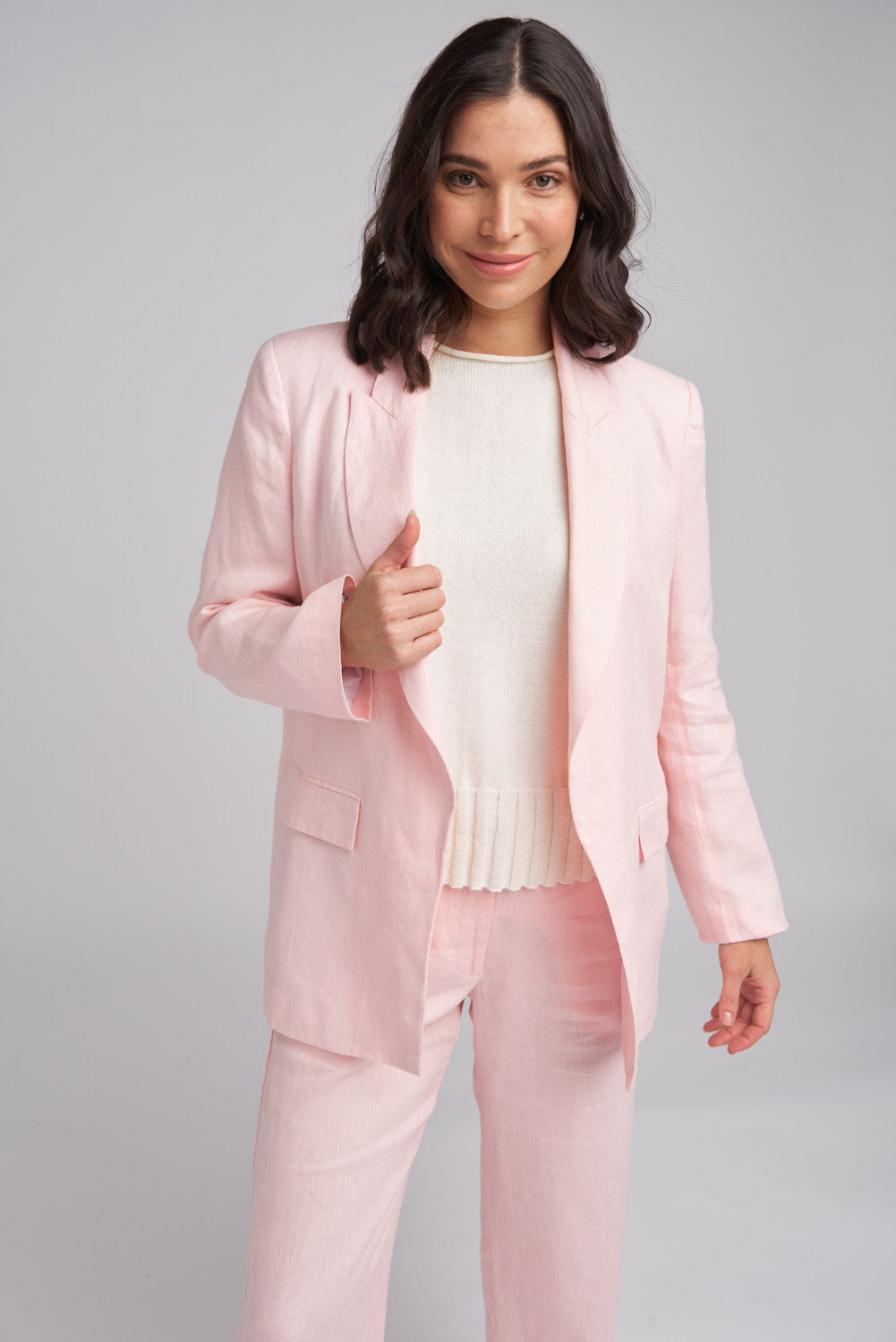 Relaxed Linen Blazer (7053-179-W24)