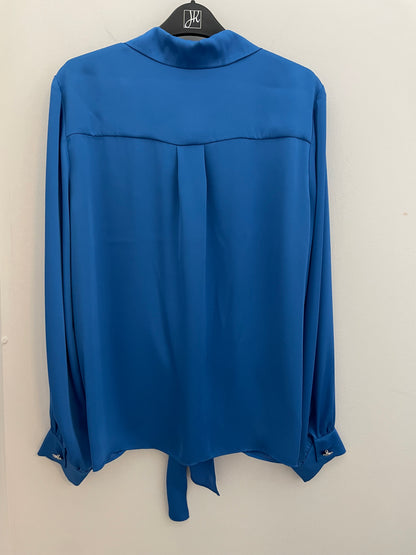 Puff Sleeve Satin Top (241214)