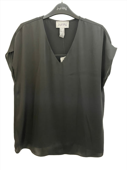 Satin Short Sleeve Top (242123)