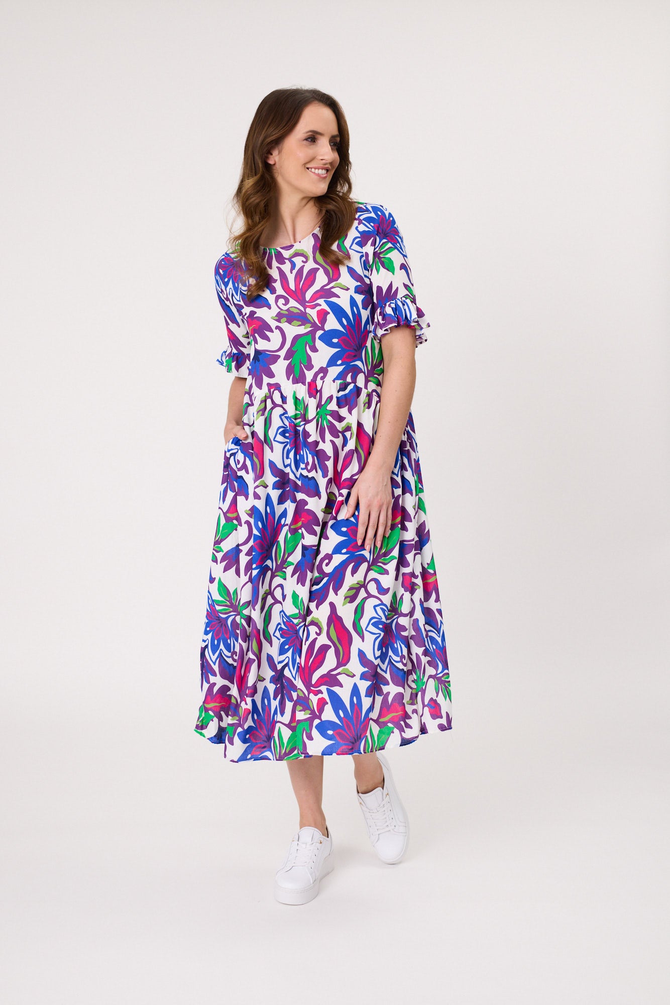 Madonna Dress Floral Print (254LTDSS25)