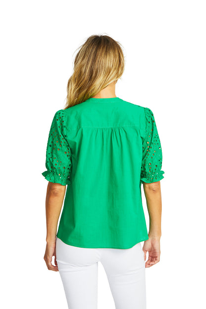 Rose Broderie Blouse (P575343)