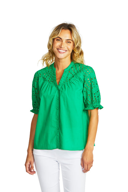 Rose Broderie Blouse (P575343)