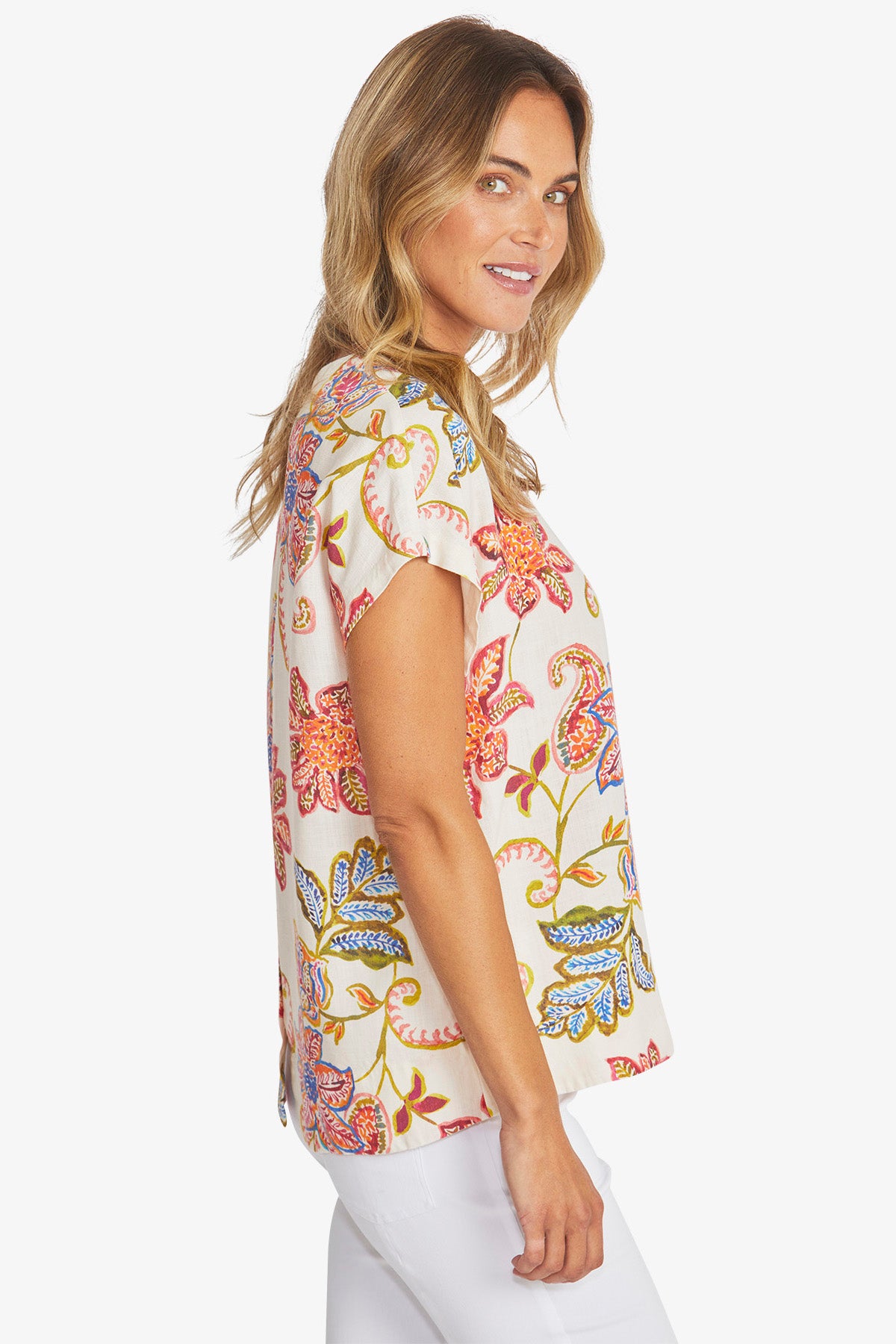 Pascale Button Back Top (P595347)