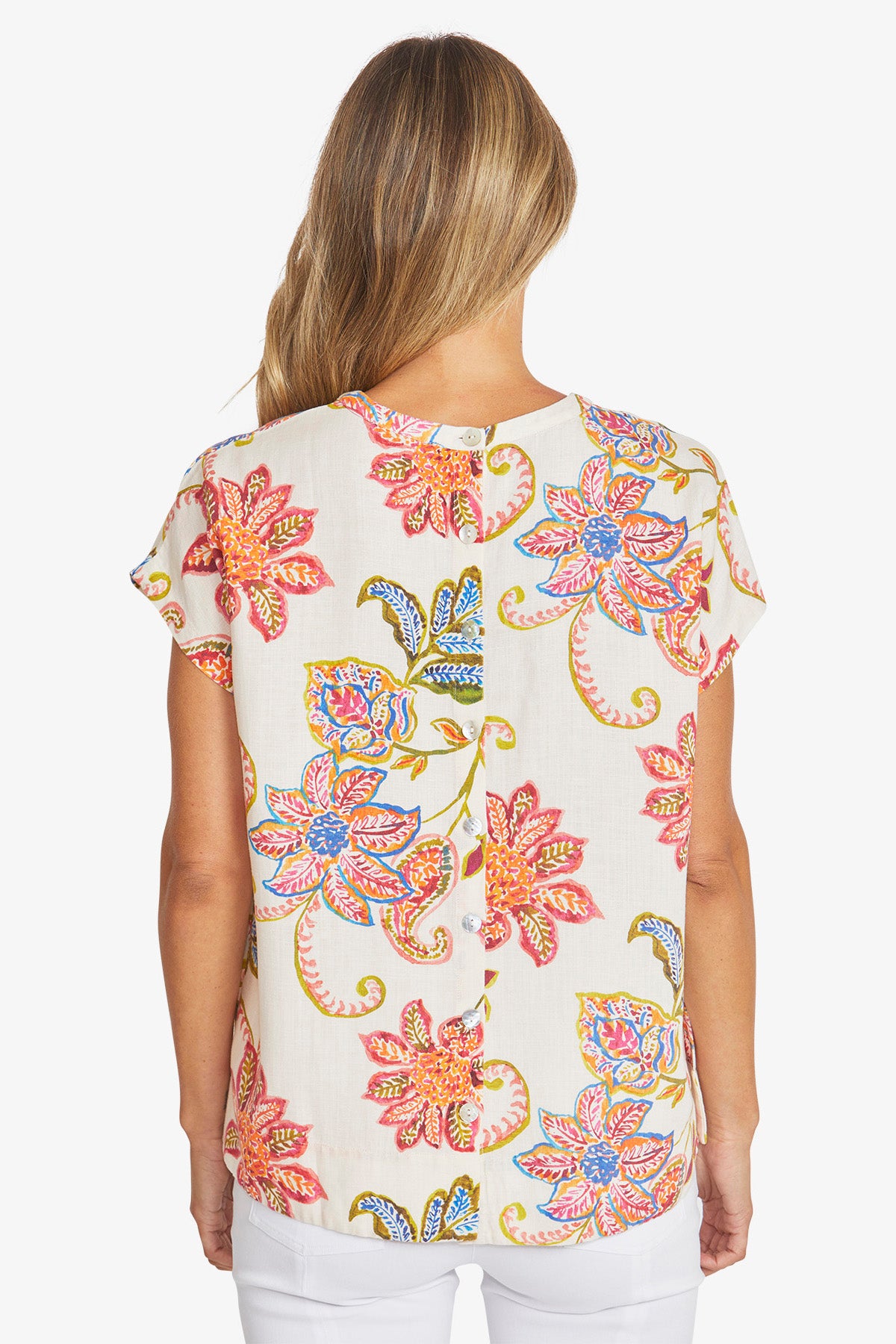 Pascale Button Back Top (P595347)