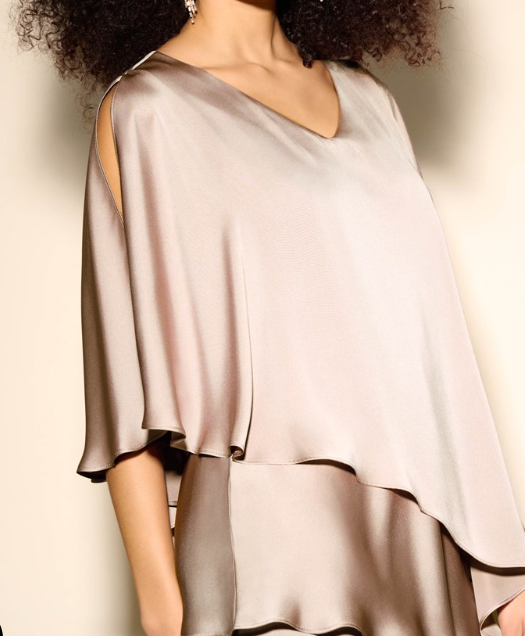 Satin Cape Top (233754)