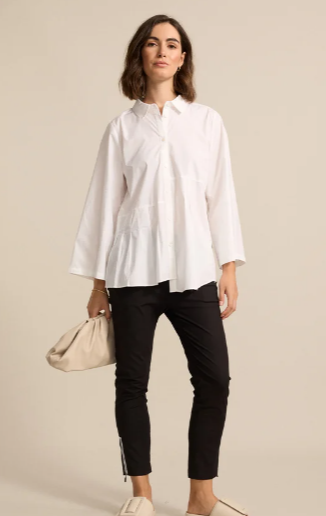 PLEATED ESSENTIAL SHIRT (YTMS54644)