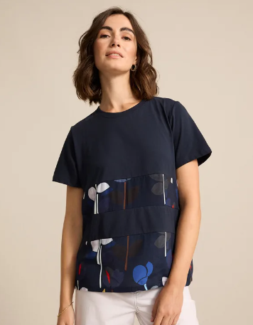 SEA BLOOM SPLICED TEE (YTMS57466)