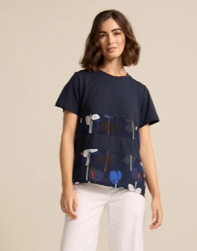 SEA BLOOM SPLICED TEE (YTMS57466)