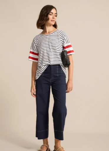 RAGLAN STRIPE TEE (YTMS57465)