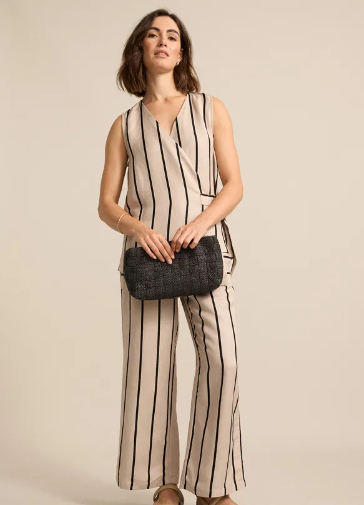 WIDE LEG STRIPE PANT (YTMS58253)