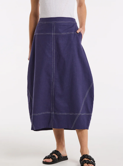 Topstitched Skirt (YTMS55041)