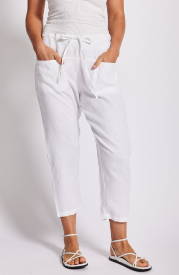 7/8 Linen Drawstring Pant (SS55)