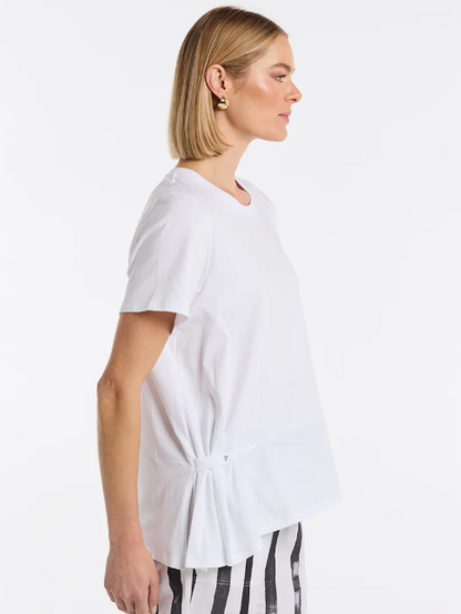 Short Sleeve Draped Tee (YTMS57479)