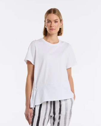 Short Sleeve Draped Tee (YTMS57479)