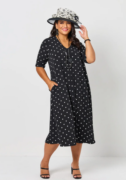 V-Neck Jersey Dress (647001)