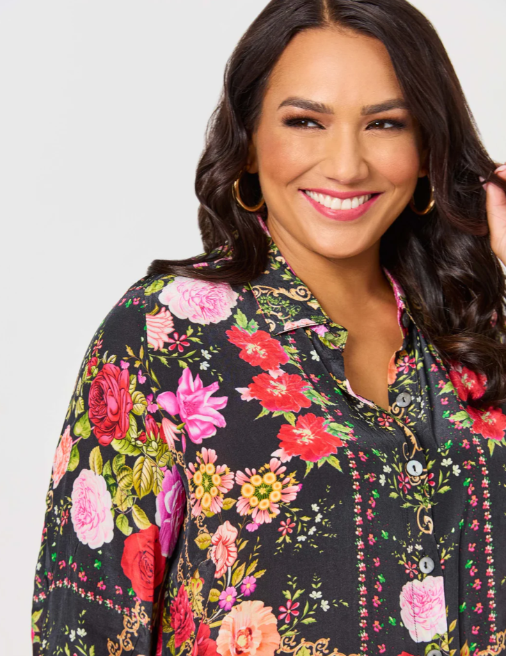 Jo Jo Print Collared Shirt  (641071)