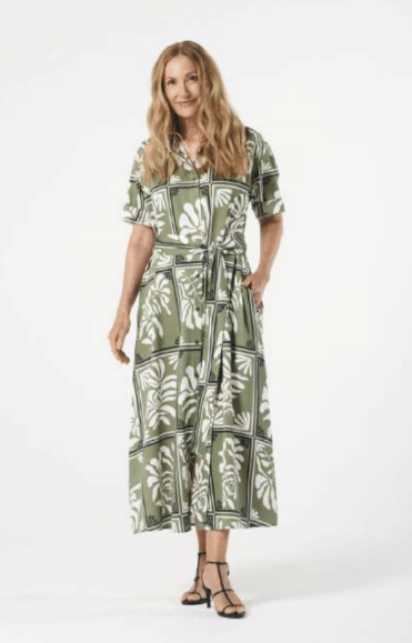 Maxi Framed Shirt Dress (6267)