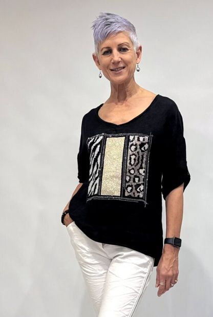 BLING PATCHES ATTACHED TOP (LST25-510)