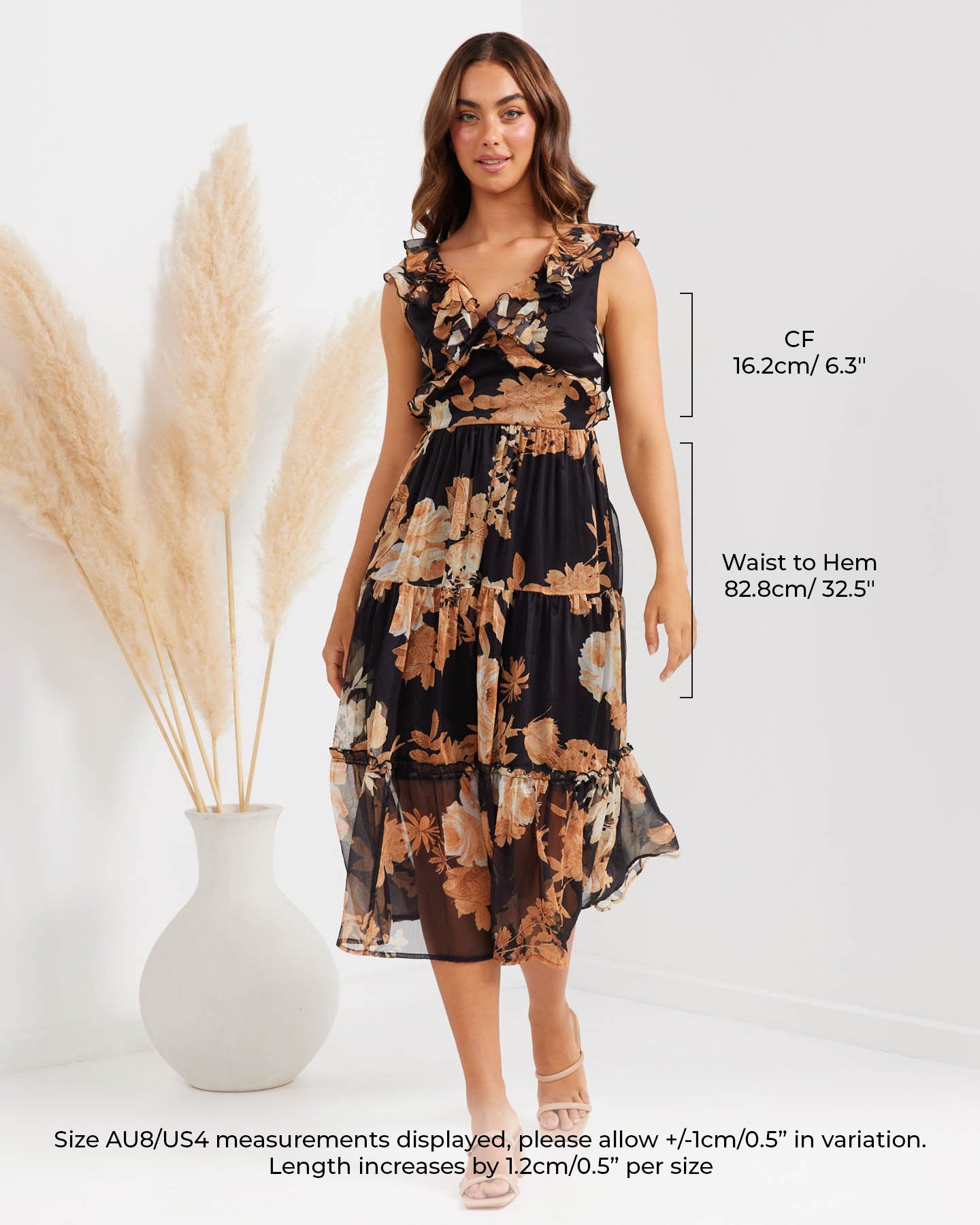 Carmela Dress (TS730-BLKF)