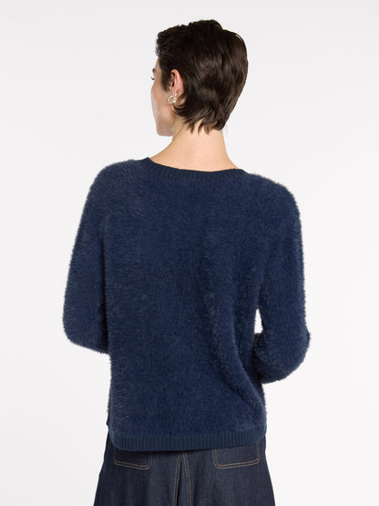 Fluffy V-Neck Jumper (YTMP3627)