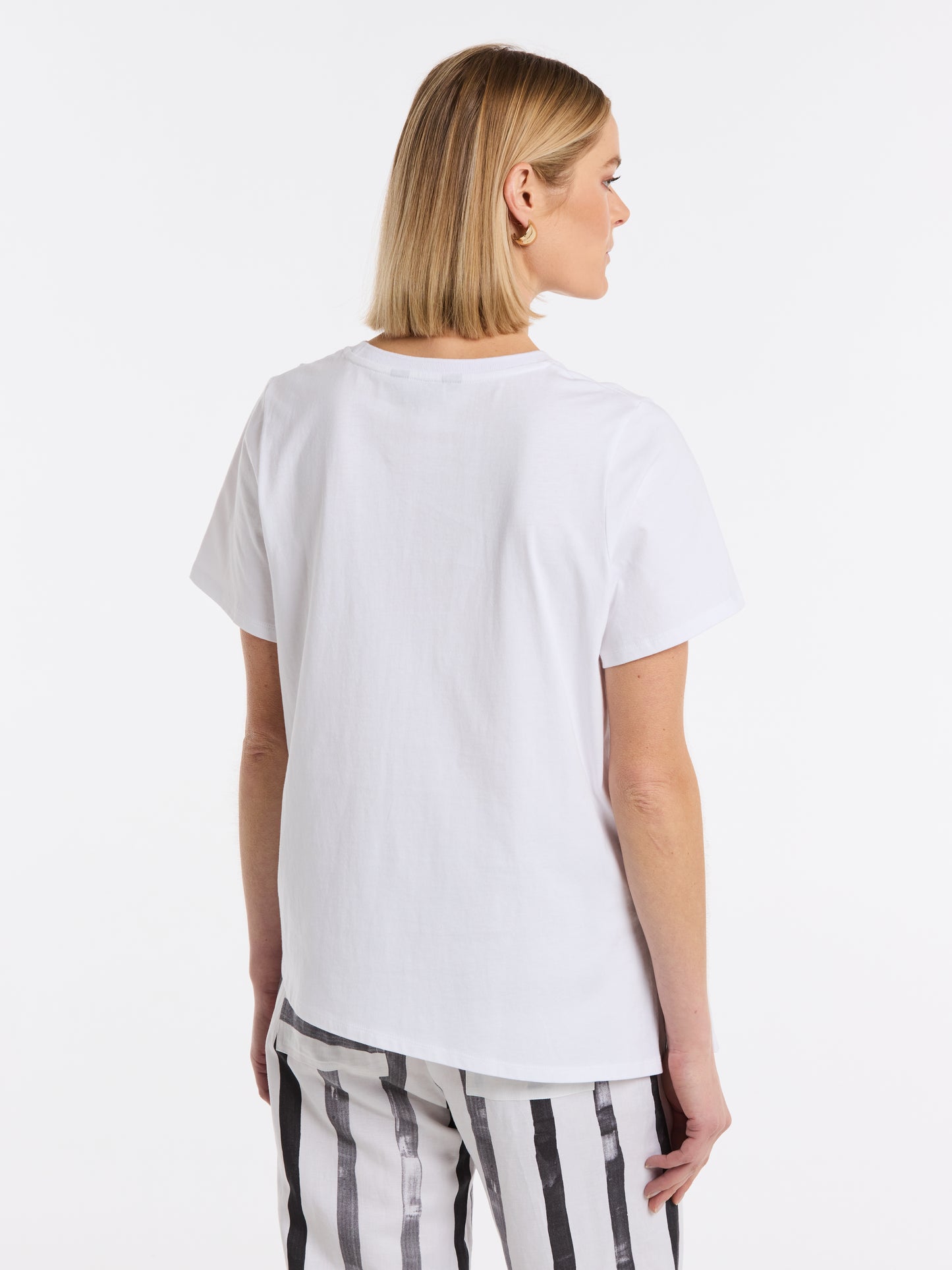 Short Sleeve Draped Tee (YTMS57479)